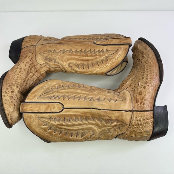 Dan Post Men\'s DPP348 Tan Alligator Leather Western Boots - Size 9EW main image 5